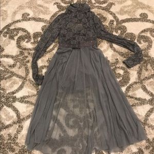 Gray 2 piece lyrical costume